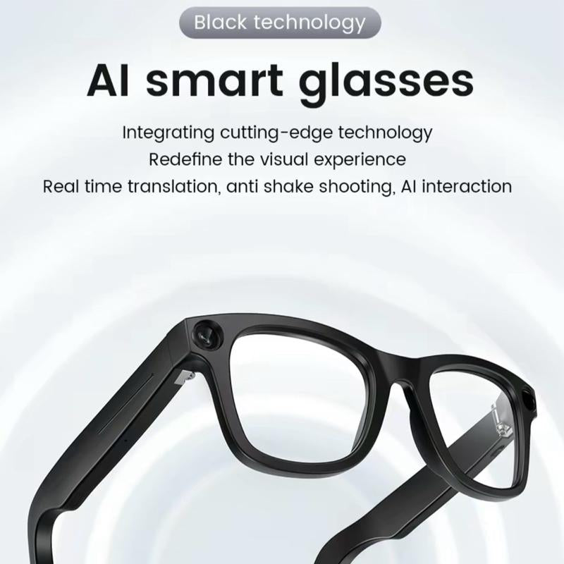 TENACIOUS Smart Glasses with 1080P Camera, Bluetooth Audio & AI Assistant Compatibility