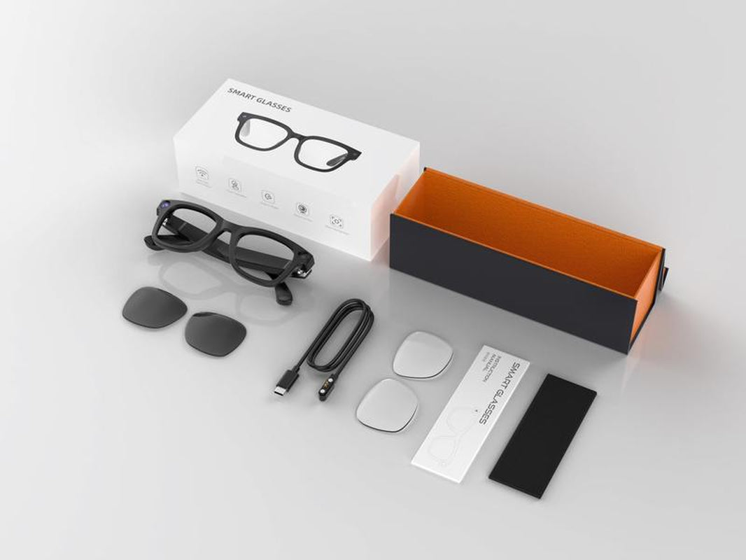 TENACIOUS Smart Glasses with 1080P Camera, Bluetooth Audio & AI Assistant Compatibility