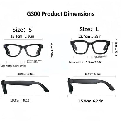 TENACIOUS Smart Glasses with 1080P Camera, Bluetooth Audio & AI Assistant Compatibility