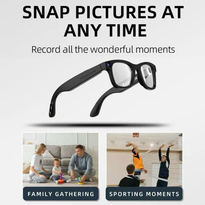 TENACIOUS Smart Glasses with 1080P Camera, Bluetooth Audio & AI Assistant Compatibility